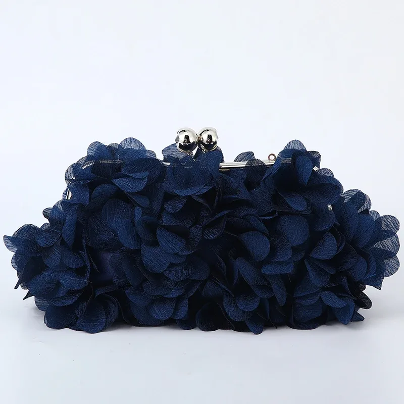 fleur dîner sac à main concepteur chaîne florale bandoulière mariée sac à main embrayages femme pétale soirée pochette robe de mariée sac