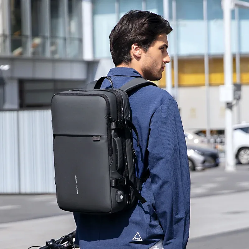 mark ryden grand sac à dos pour homme, sac à dos extensible de 36 l, sac de voyage d'affaires, sac à dos d'école pour homme, compatible avec un ordinateur portable de 17 pouces