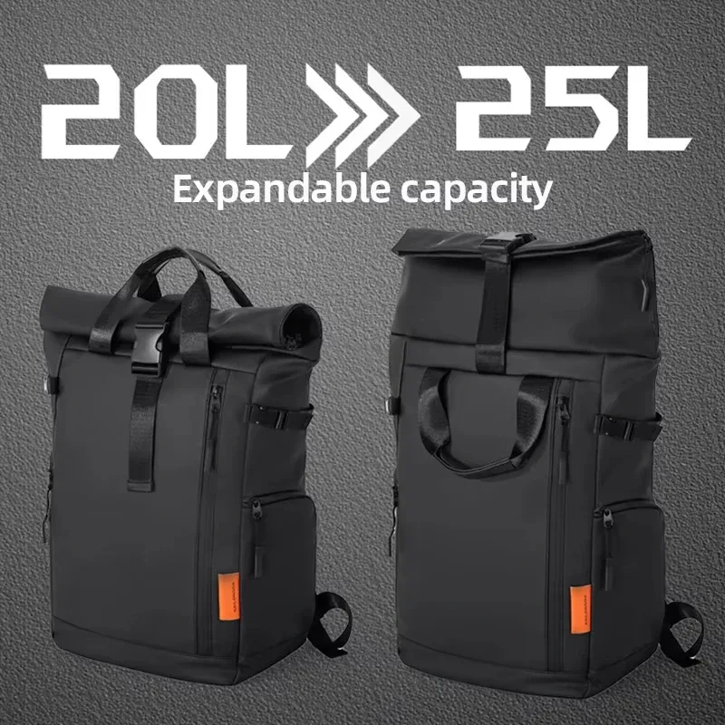 sac de voyage pour hommes, sac à dos pour ordinateur portable de 15.6 pouces, sac à dos étanche pour l'extérieur, le camping, la randonnée, l'école, le collège, le travail