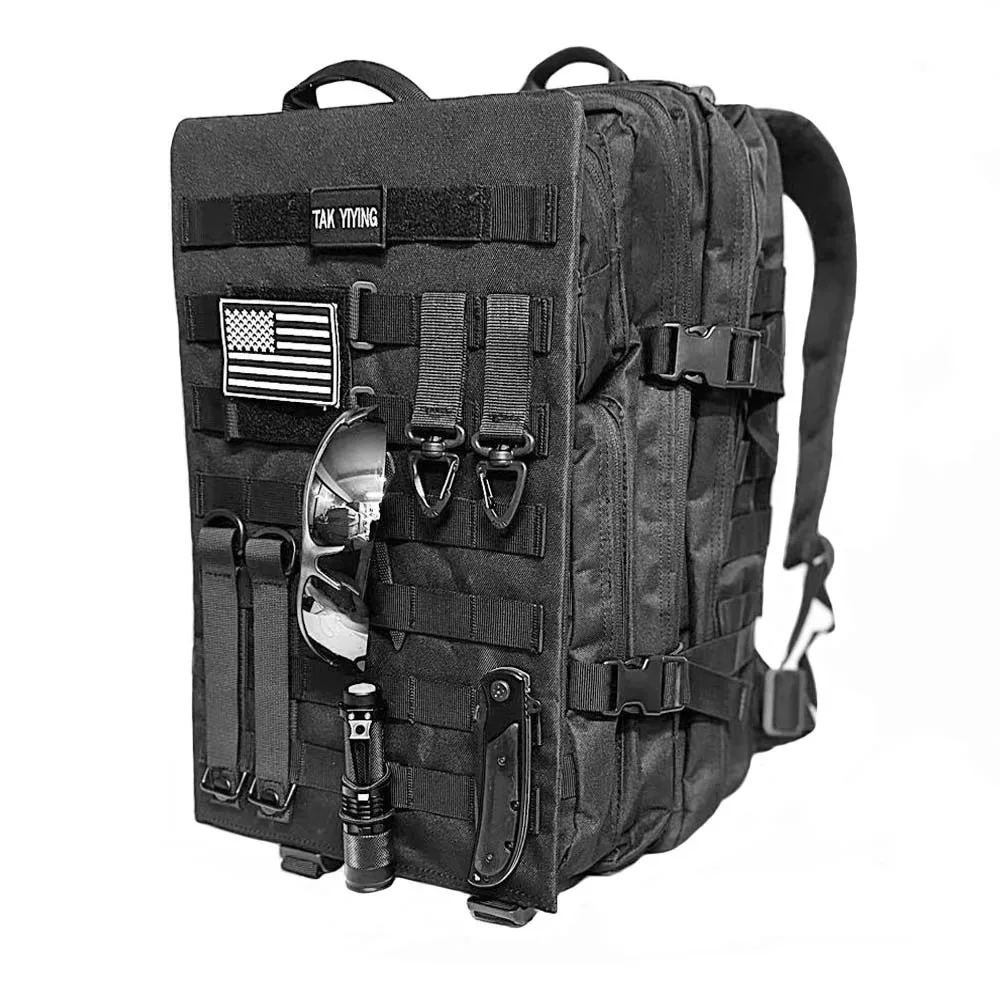 organisateur de rangement tactique extérieur suspendu multifonctionnel, plaque d'extension réglable pour sac à dos, accessoires