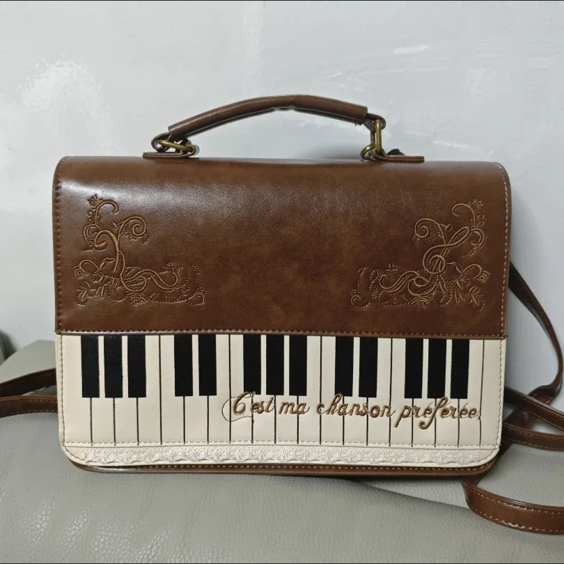 rétro artistique piano femmes sac dentelle bandoulière sac à bandoulière simple sac de transport élégant sac à dos pour fille cadeau 01-bp-gqlsgw