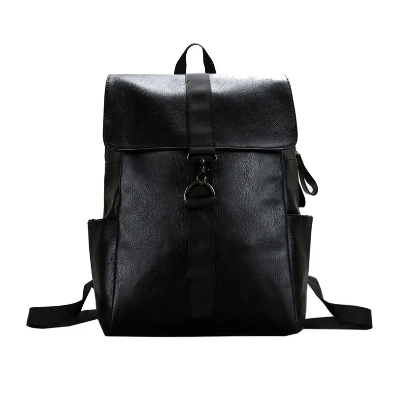 sac à dos de style coréen pour femmes, en cuir souple, grande capacité, sac de voyage et d'école, mode simple et décontracté, sac à dos quotidien pour hommes et femmes