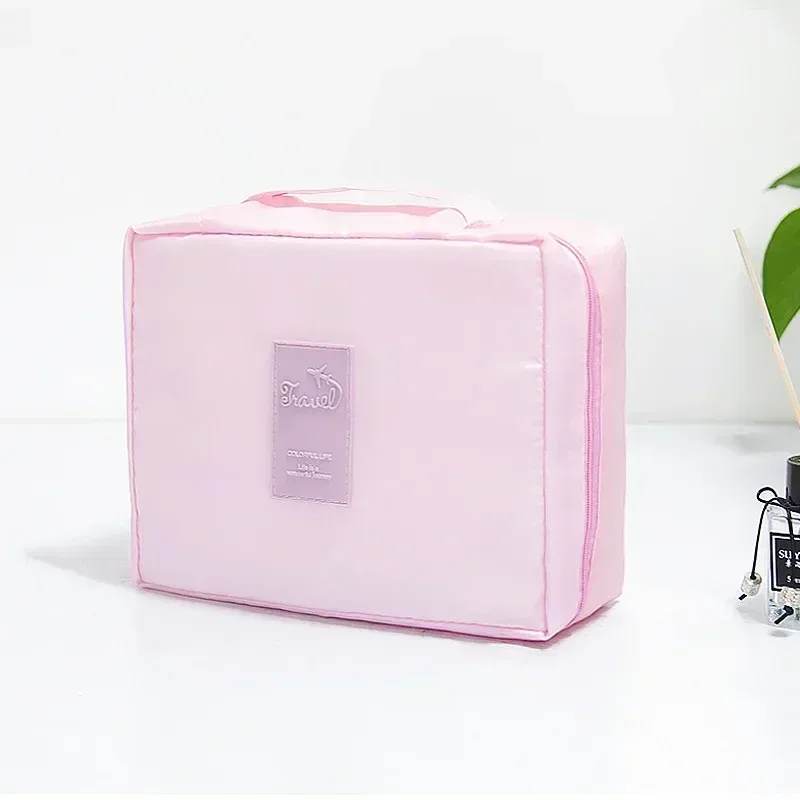 grand sac de maquillage pour filles en plein air, sac à cosmétiques pour femmes, organisateur de toilette de lavage de voyage, étuis de maquillage de rangement étanches pour femmes
