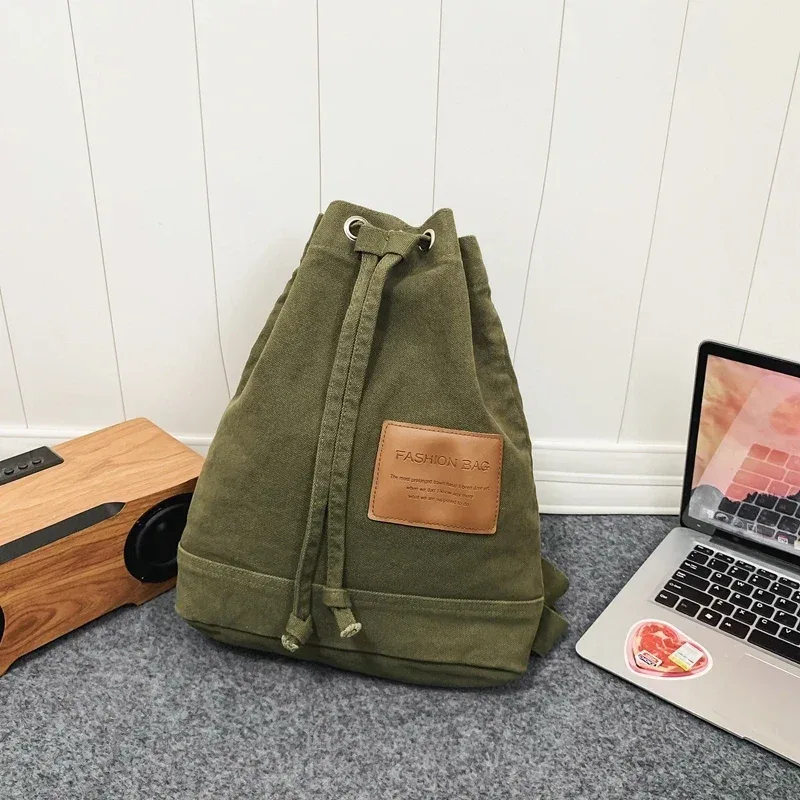 sac d'école solide décontracté, sac à dos en toile à la mode, sac à dos de grande capacité pour les déplacements, sac de voyage pour étudiants, nouvelle collection 2026