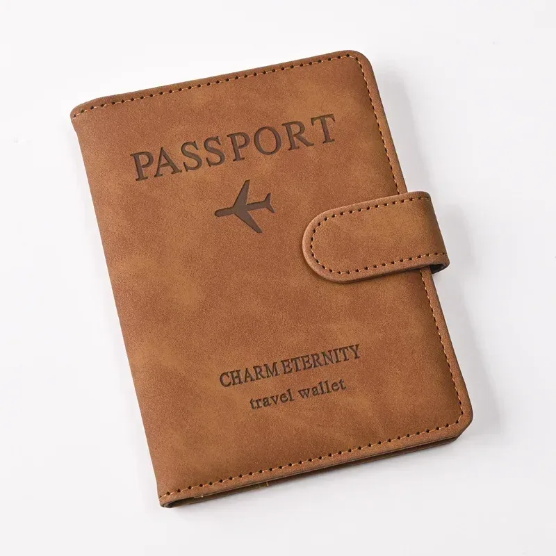 porte-passeport couverture portefeuille en cuir pu voyage étui pour cartes de crédit accessoires de voyage pour femmes hommes étui porte-carte de visite