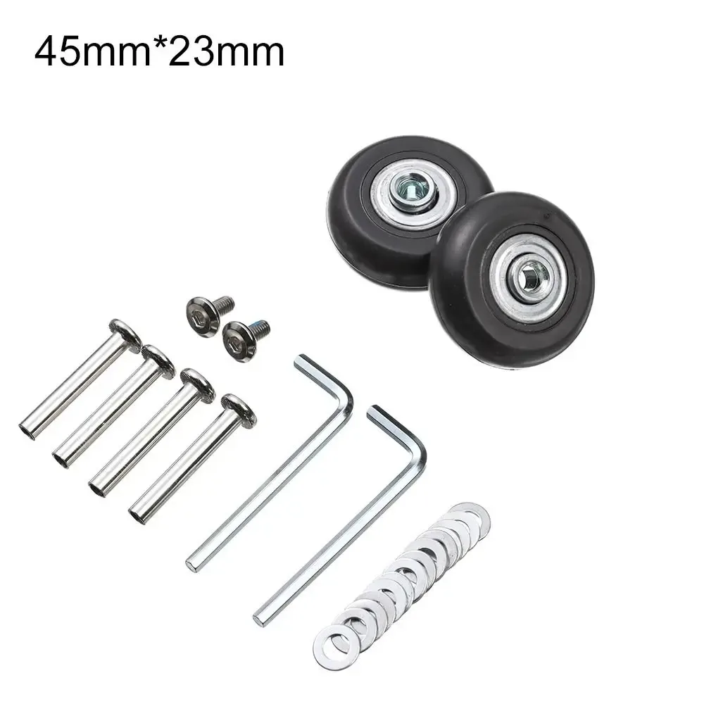 kit de réparation de roulettes de valise avec axe et roue directionnelle pour bagages, avec vis de fixation