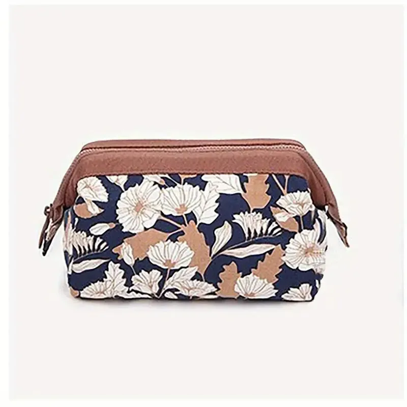trousse de maquillage pour femmes, sac de rangement de toilette essentiel de voyage flamant rose, sac à cosmétiques portable, sac de rangement organisateur de grande capacité