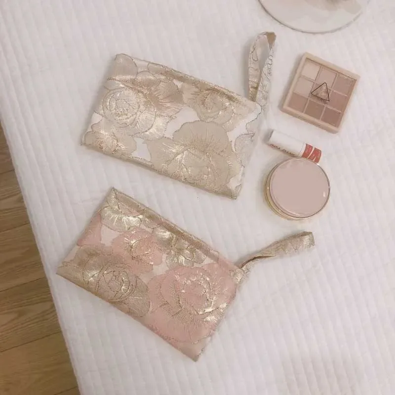 petit sac à cosmétiques coréen pour femmes, trousse de maquillage, organisateur de maquillage de voyage, sac de rangement, pochette portable, sacs à main