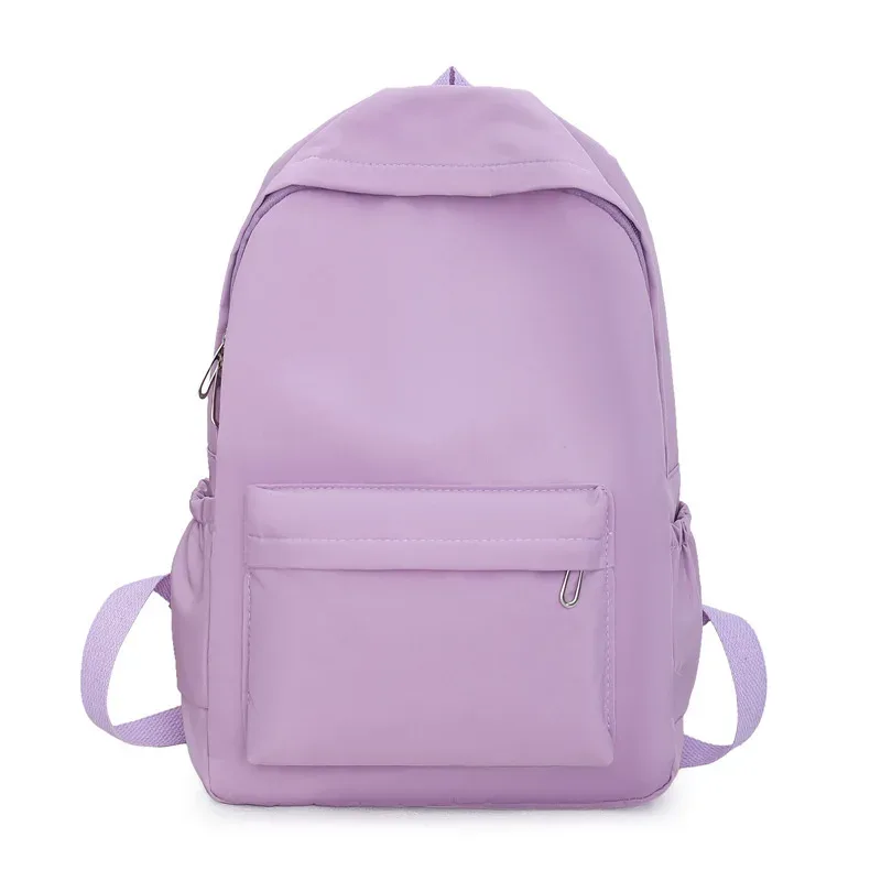 sac à dos décontracté de grande capacité, style ins, mode filles, couleur unie, bonbons, simple, étudiant