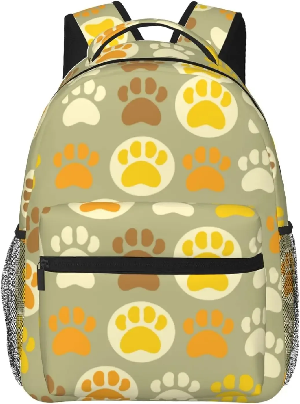 sac à dos léger à imprimé patte de chien bleu pour hommes et femmes, sac à livres universitaire, sac à dos de voyage décontracté, sac à dos pour ordinateur portable, mignon