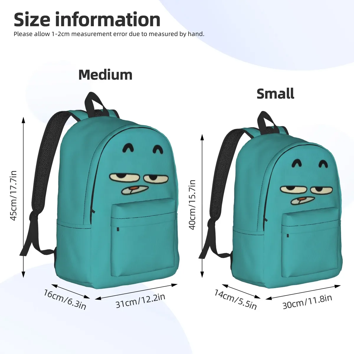 sac à dos décontracté gumballs cartoon pour l'extérieur, le lycée et le travail, pour hommes et femmes, sac à dos pour ordinateur portable en toile