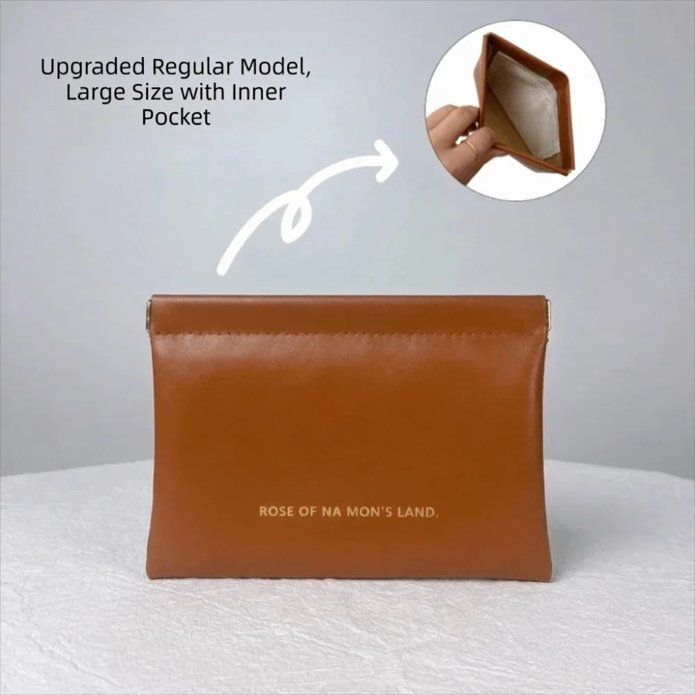 sac à maquillage tendance avec pochette intérieure, trousse de toilette simple et portable, mini sac à bijoux en pu pour femmes et filles