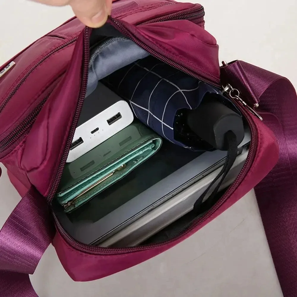 petit sac à bandoulière décontracté pour femmes, porte-monnaie multifonctionnel, portefeuille en nylon, sacoche étanche pour téléphone portable
