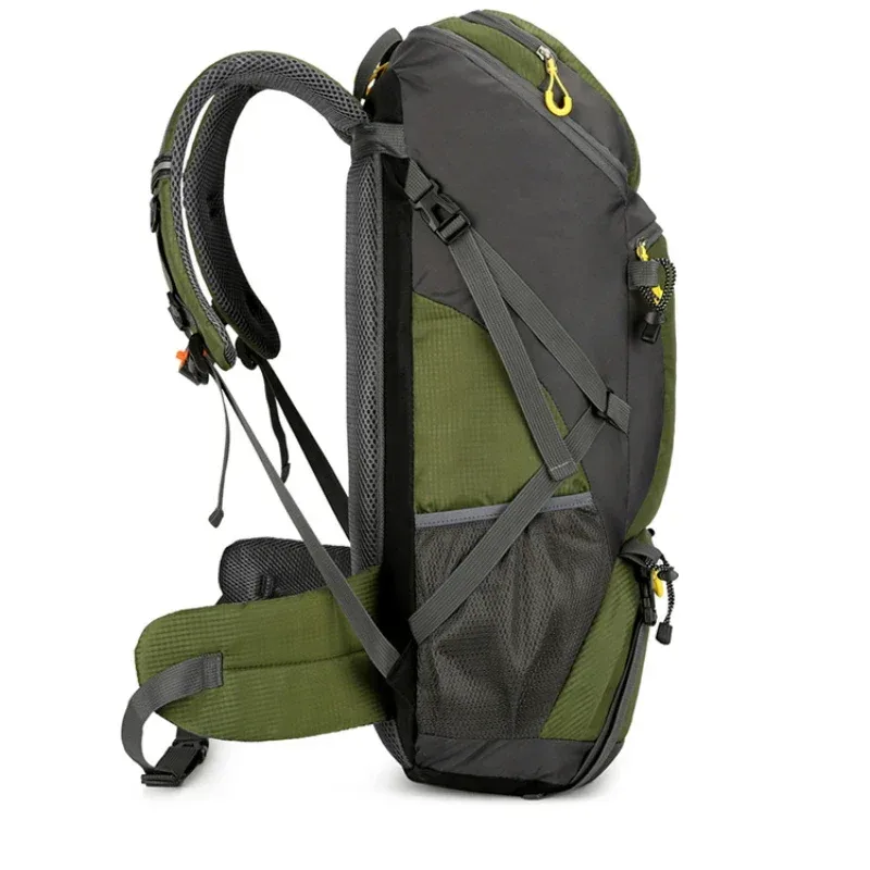 sac dos oxford université polyester vert olive gris jaune cadre externe poches int ext brodees 36 55l bandoulière arquée unisexe décontracté solide