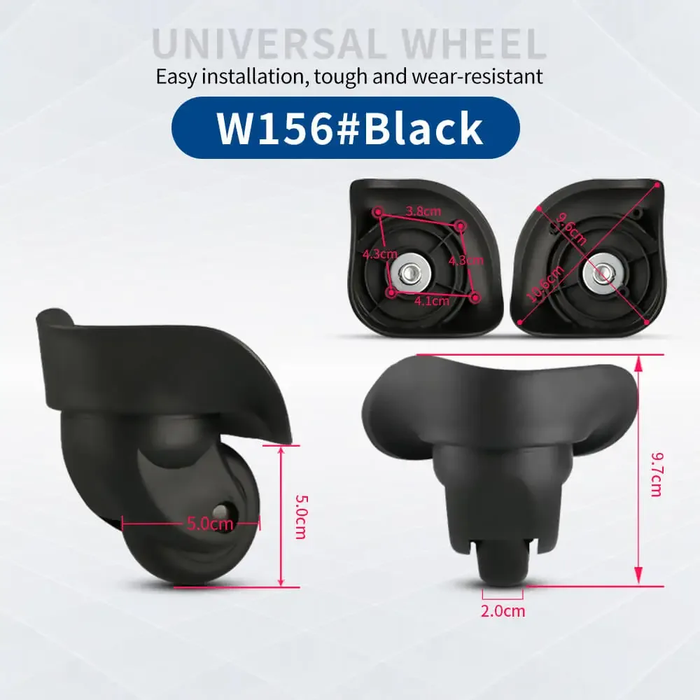 roue universelle silencieuse hongsheng pour valise, accessoires de remplacement et réparation de roues de valise à roulettes avec serrure à combinaison