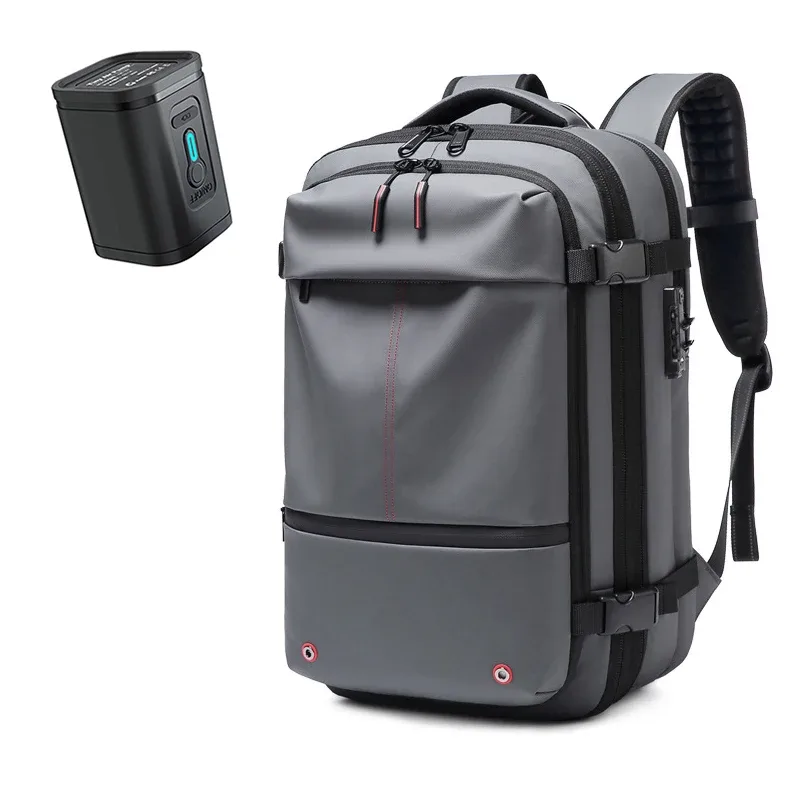 sac à dos de voyage pour homme 17 pouces, sac à dos à compression sous vide, sac à dos d'affaires grande capacité, sac à dos scolaire extensible, sac à dos d'extérieur