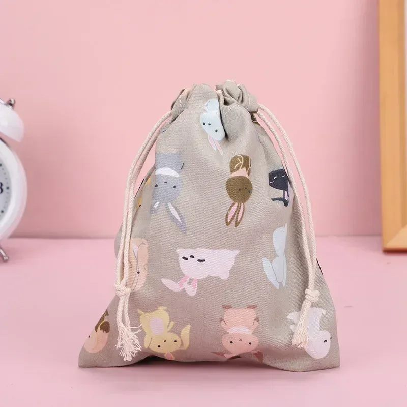 mini sac de rangement à cordon imprimé fruits, mignon, organisateur de poche pour bonbons, bijoux, sacs à cosmétiques, changement de pièce de monnaie, rouge à lèvres, pochette pour écouteurs