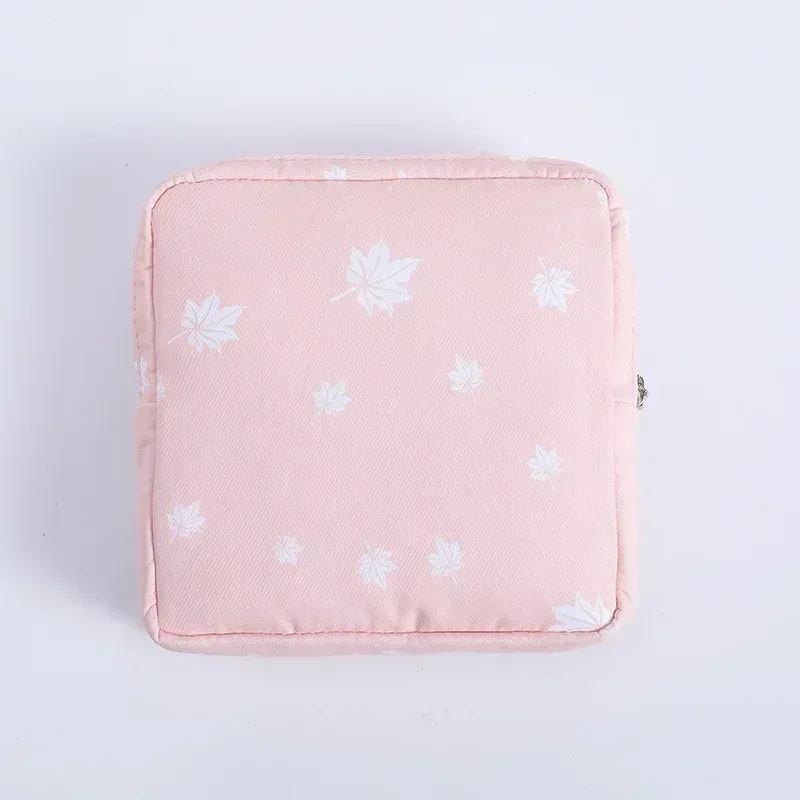trousse toilette cosmétique coton point vert jaune rouge marron violet noir bleu kaki beige gris voyage maquillage