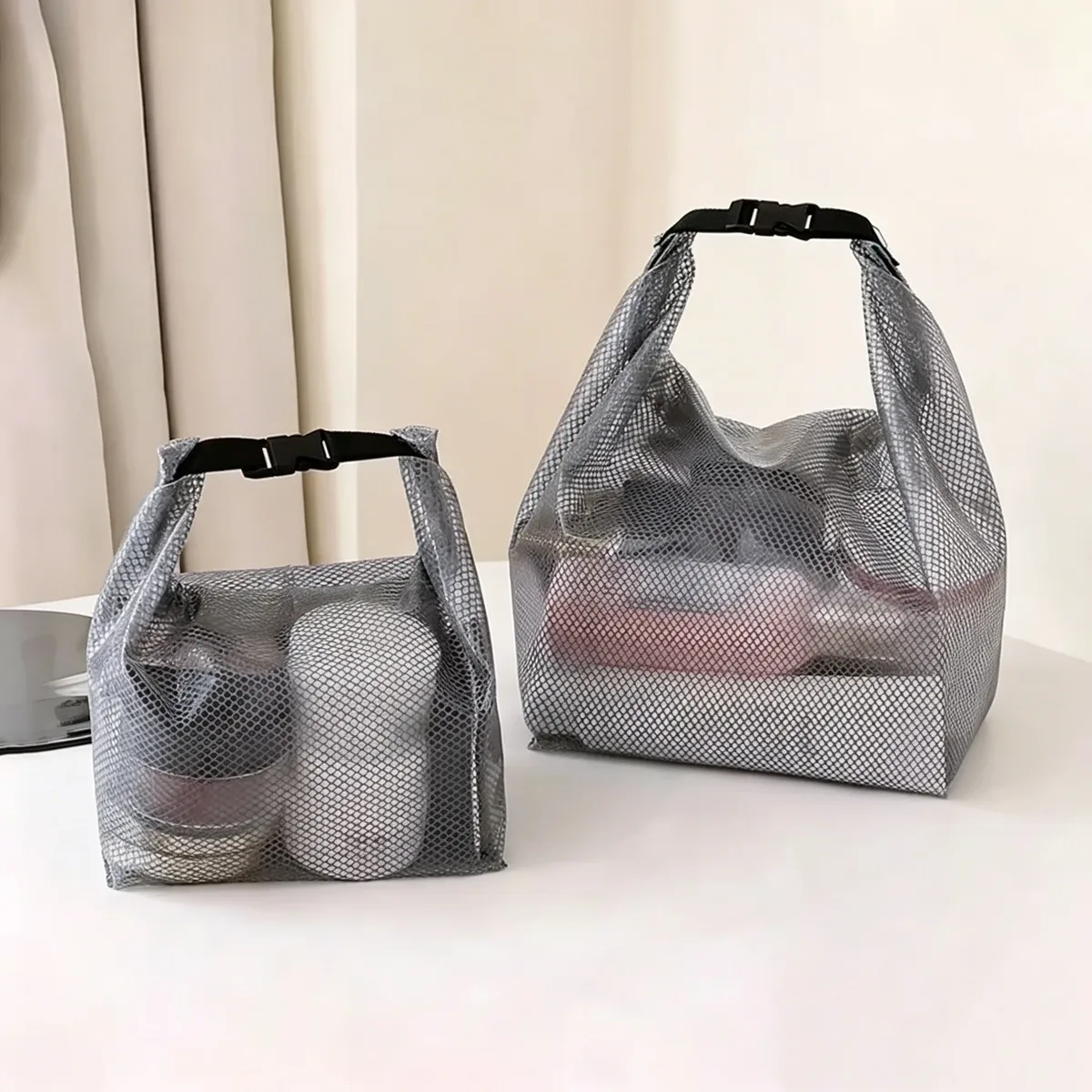 sac de rangement étanche, vêtements de fitness, salle de bain de natation, cordon de serrage de grande capacité, trousse de toilette d'extérieur pour hommes et femmes