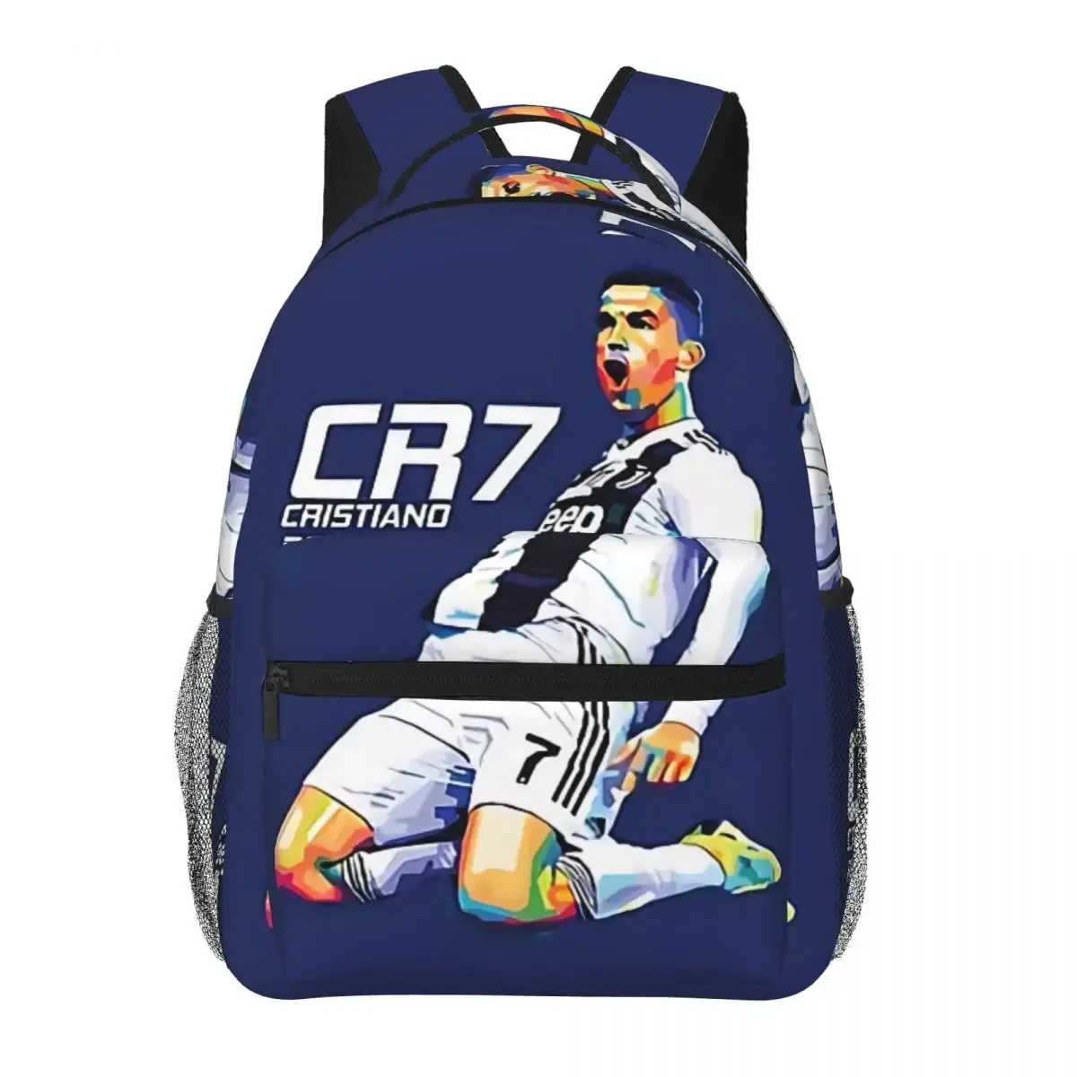 sac à dos scolaire en toile cr7 pour étudiants, sac à dos de voyage pour l'école primaire, le collège et l'université, 17 pouces