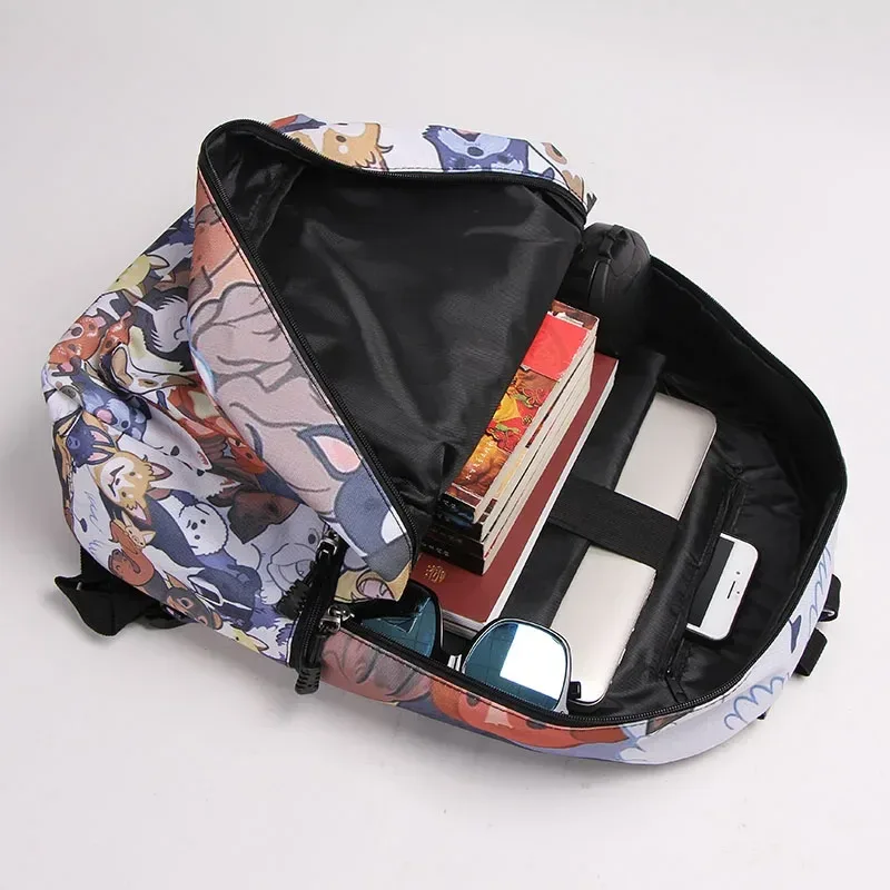 sac à dos imprimé chaton/chien, mignon, pour adolescent, garçon, fille, enfants, cartable pour voyage