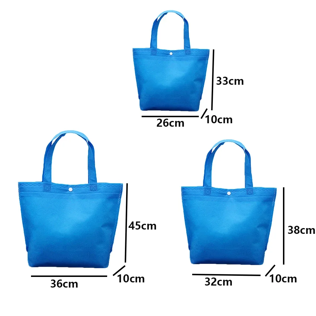 sac à main solide avec bouton pour femme, fourre-tout de grande capacité, sac d'épicerie, cadeau réutilisable, sacoche de rangement portable