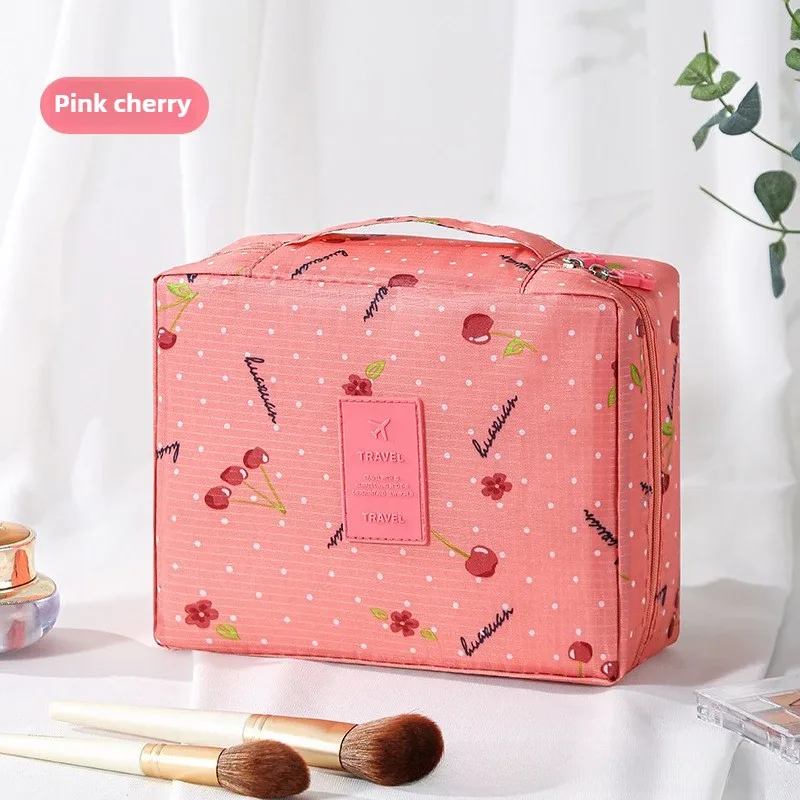 grande trousse de toilette pour femmes, sac de voyage imperméable pour cosmétiques, organiseur de maquillage avec ouverture facile, étui de rangement beauté