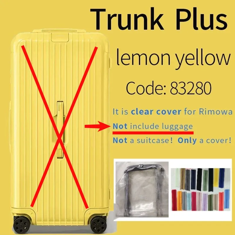 housses transparentes en pvc adaptées aux bagages rim essential 33 pouces, protection de valise de voyage, accessoires transparents, housse de protection anti-rayures