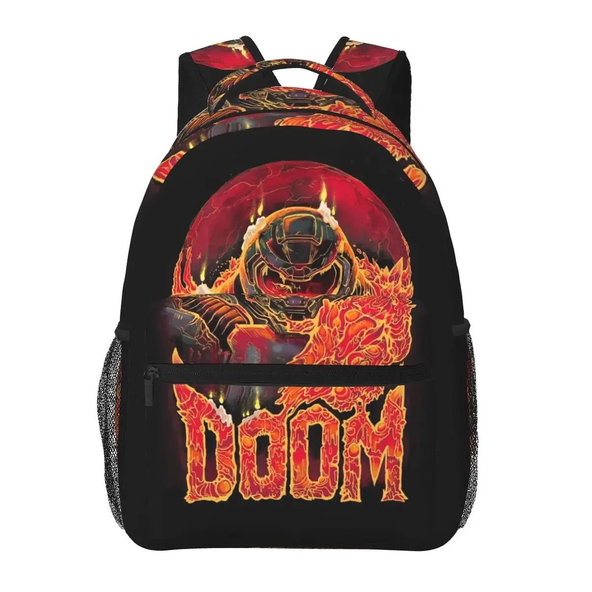 og doom slayer – sac à dos de jeu pour étudiants, sac d'école, sac à dos de randonnée, de voyage, pour garçons et filles, sac à livres à la mode, sacs à bandoulière