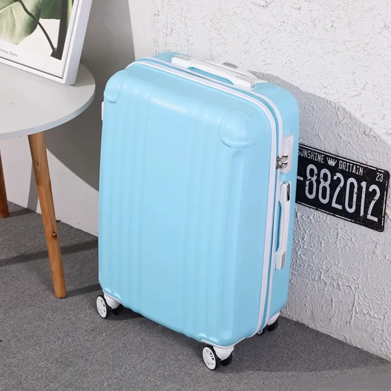 nouvelle valise à roulettes rose mignonne pour filles, valise trolley pour femmes avec roues pivotantes, valise d'école adorable pour étudiantes, valise à code, bagage cabine