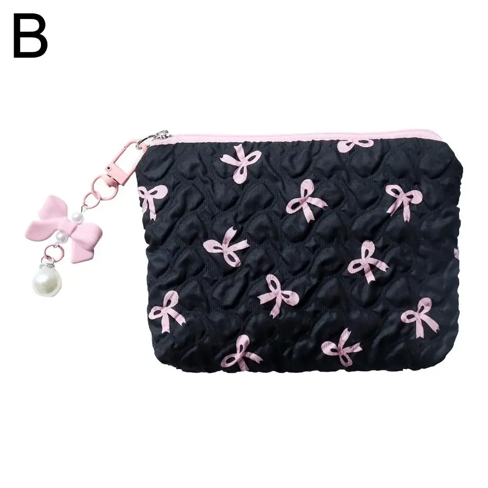 sac à main en toile avec nœud pour femme, sacs de rangement pour rouge à lèvres et coussin d'air, trousse de maquillage, sacs de toilette de voyage, sac à main commpiedmont, grande capacité, document, 1 pièce