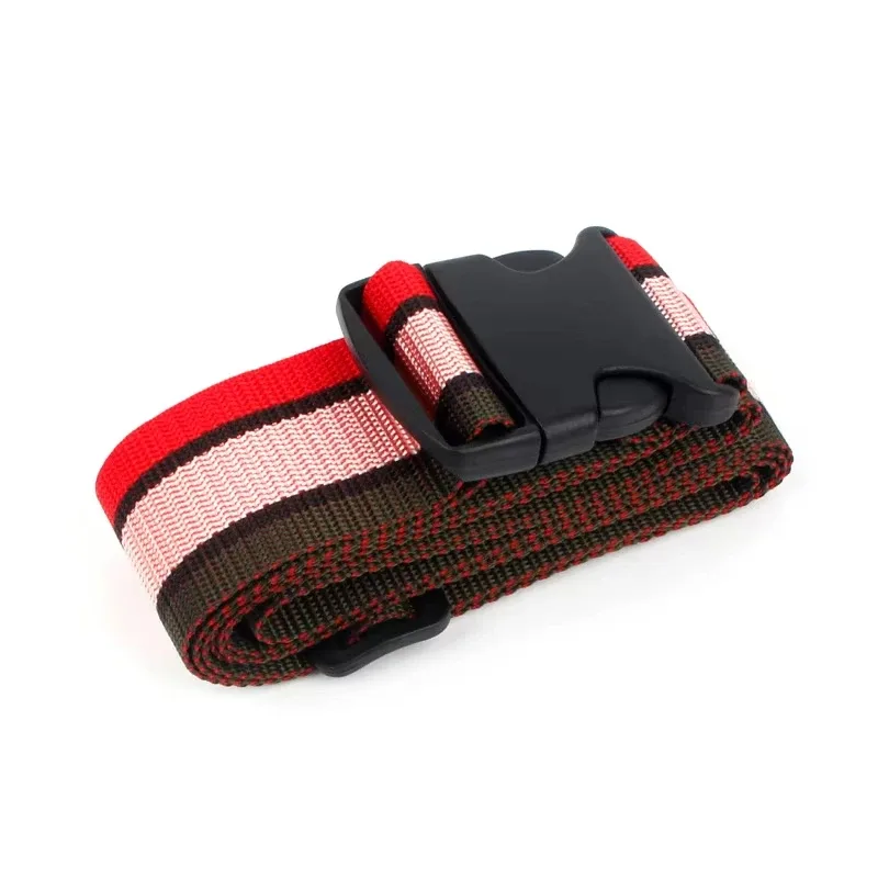 sangles de bagage droites pour valise, ceinture de bagage en polyester avec boucle de déverrouillage réglable, accessoire de voyage
