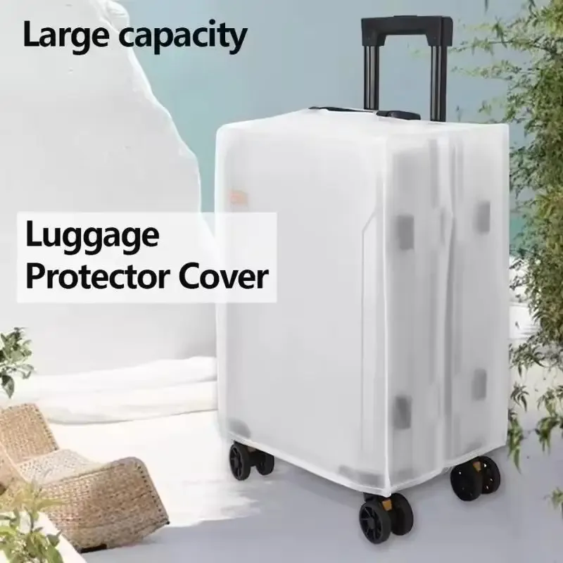 housse de protection givrée résistante à l'usure pour bagages, coque de protection portable, imperméable et anti-poussière pour sac de voyage à roulettes