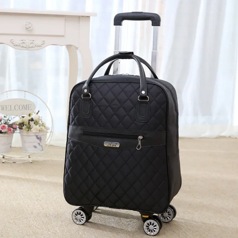 sac à roulettes pour femmes, sac à dos de voyage avec roulettes, sac à roulettes oxford de grande capacité, valise à roulettes pour voyage.
