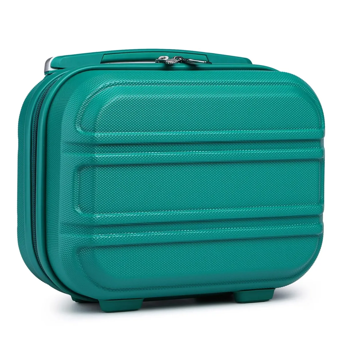 kono valise maquillage 12 pouces organisateur beauté, trousse de maquillage rigide avec compartiments pour cosmétiques, pinceaux et produits de soin