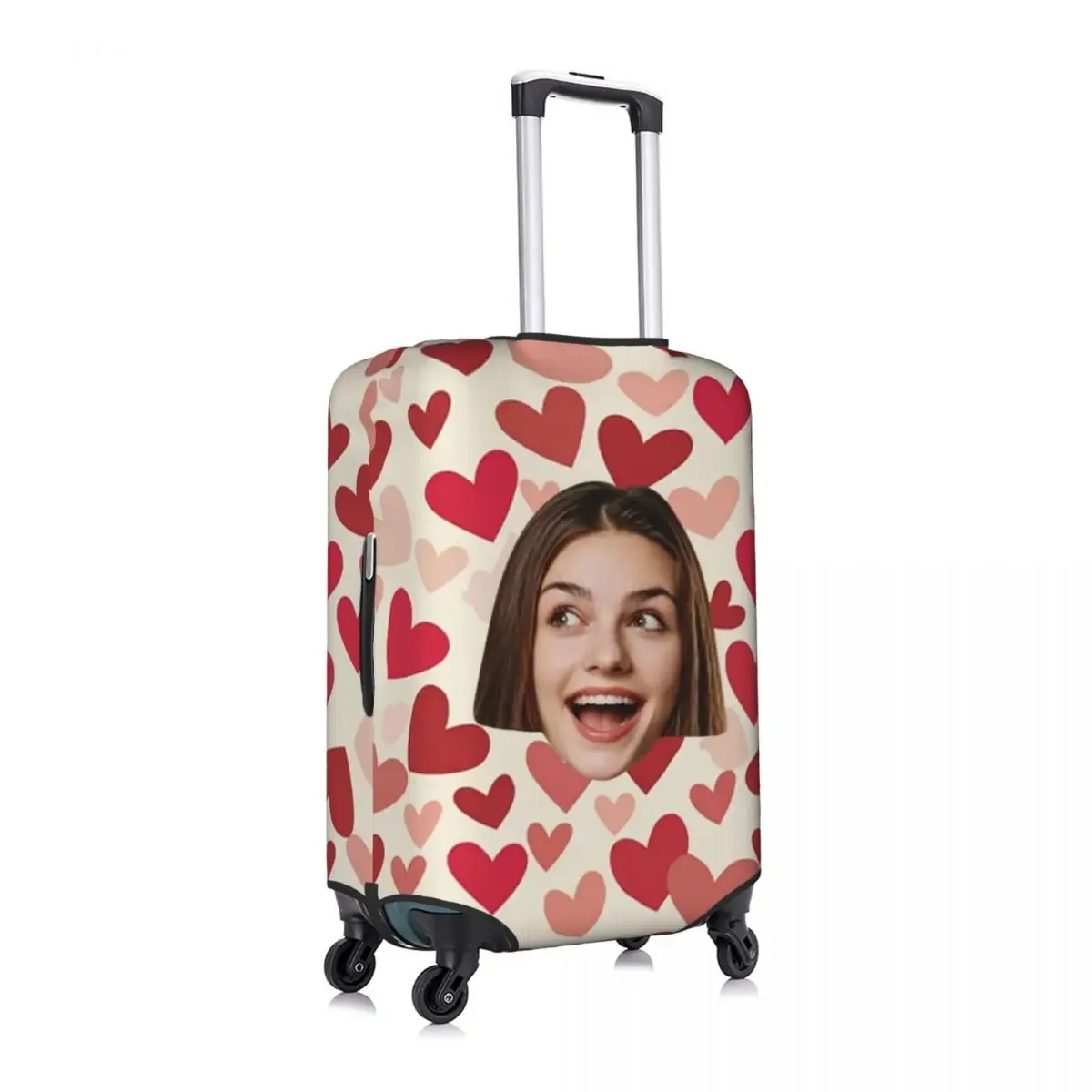 housse de bagage personnalisée avec logo, élastique, votre design ici, housse de protection pour valise de voyage, convient aux valises de 18 à 32 pouces
