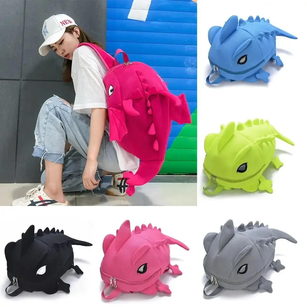 sac à dos créatif de grande capacité pour hommes et femmes, sac de dessin animé, sac de dinosaure 3d, nouveau sac de documents de bonbons mignons initiés
