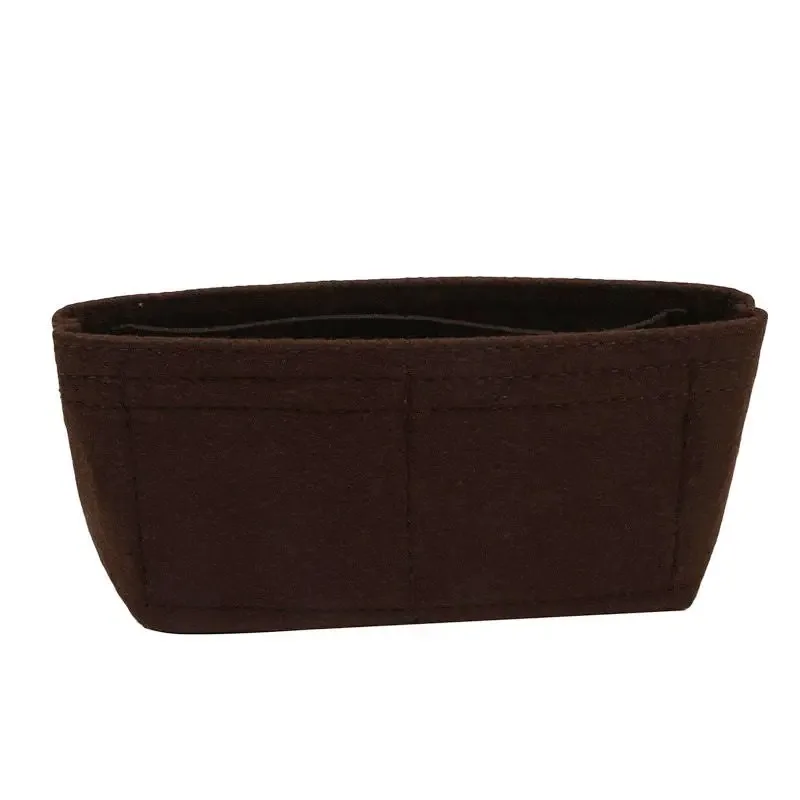 organisateur voyage tissu feutre non tissé multicouleurs compartiments poignée glissière maquillage sacs cosmétiques accessoires femmes