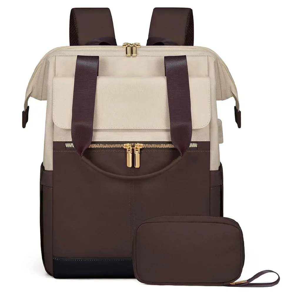 sac à dos de voyage grande capacité pour ordinateur portable, imperméable, multifonctionnel, sac à bandoulière pour maman, résistant à l'usure, léger