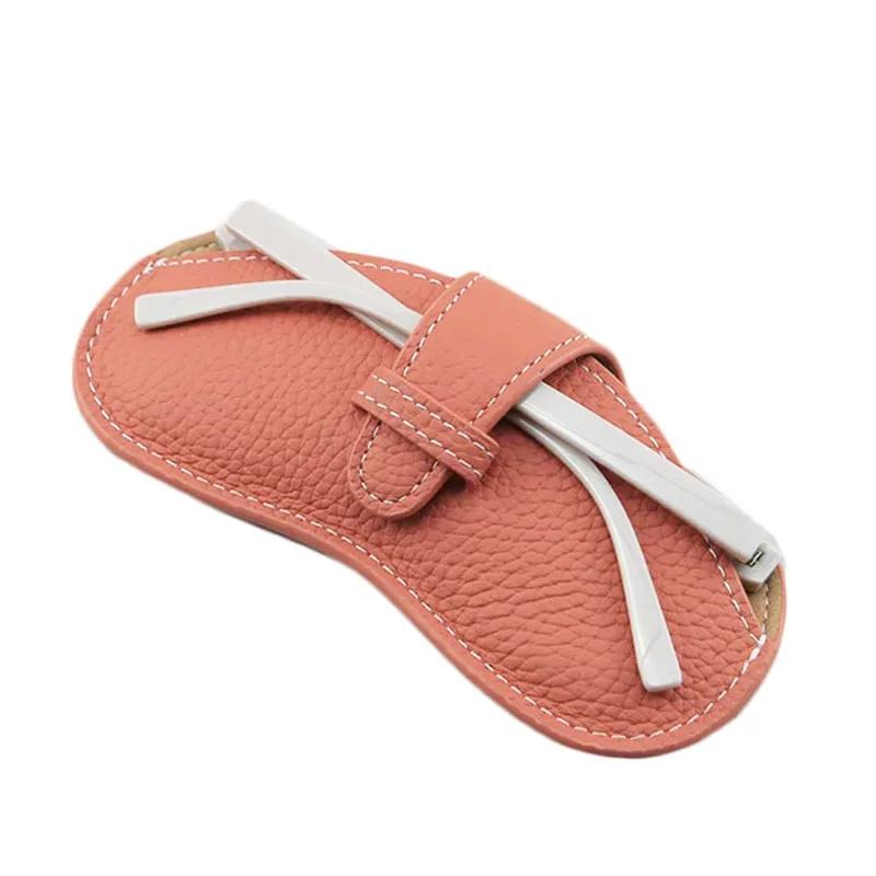 étui à lunettes en cuir véritable avec lettres personnalisées, sac à lunettes portable pour myopie, sac de rangement pour lunettes de soleil, housse de protection simple