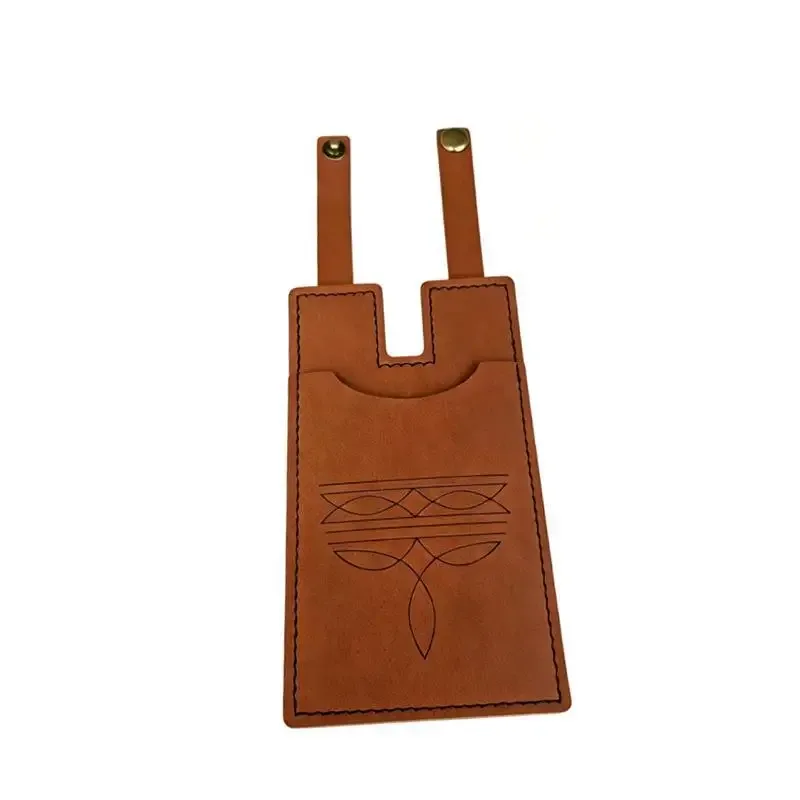 étiquettes de bagages en cuir pu, design gaufré, fermeture à pression robuste, parfaites pour les valises de voyage, porte-identité, plusieurs options de couleurs