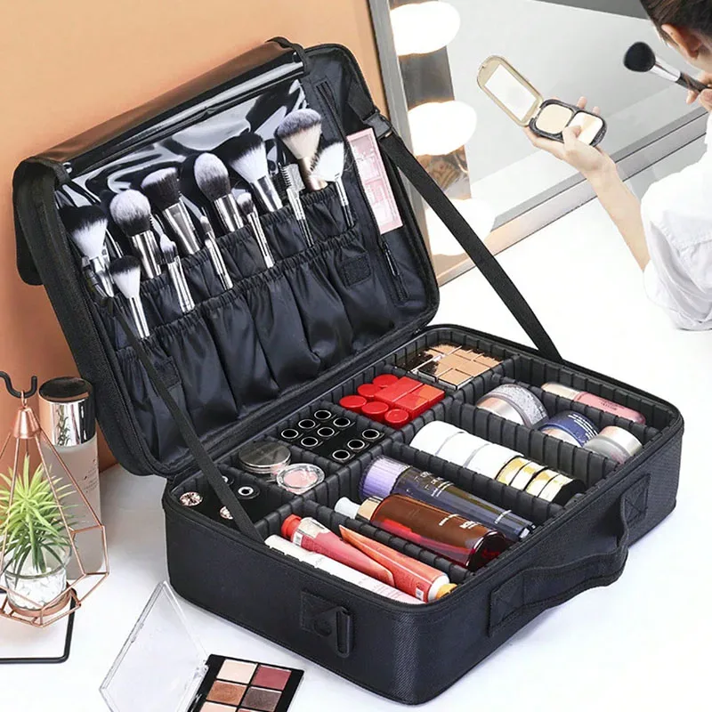 trousse à cosmétiques de grande capacité, boîte à outils de maquillage de manucure étanche, trousse de maquillage pour voyage, nouvelle trousse de maquillage professionnelle pour outils de tatouage