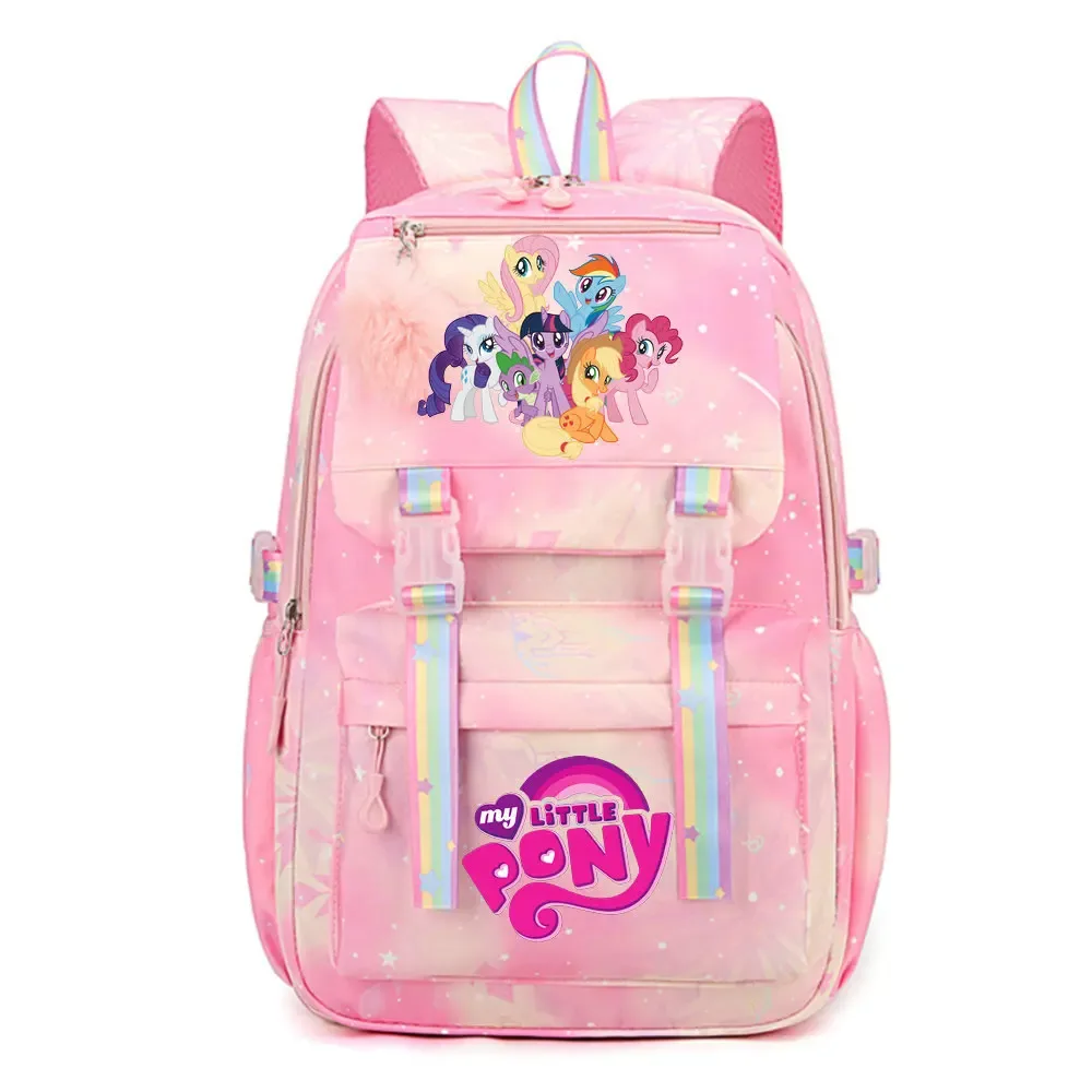 my little pony sac à dos imperméable de grande capacité pour femmes et filles, sac à dos léger pour l'école, sac à dos de voyage décontracté