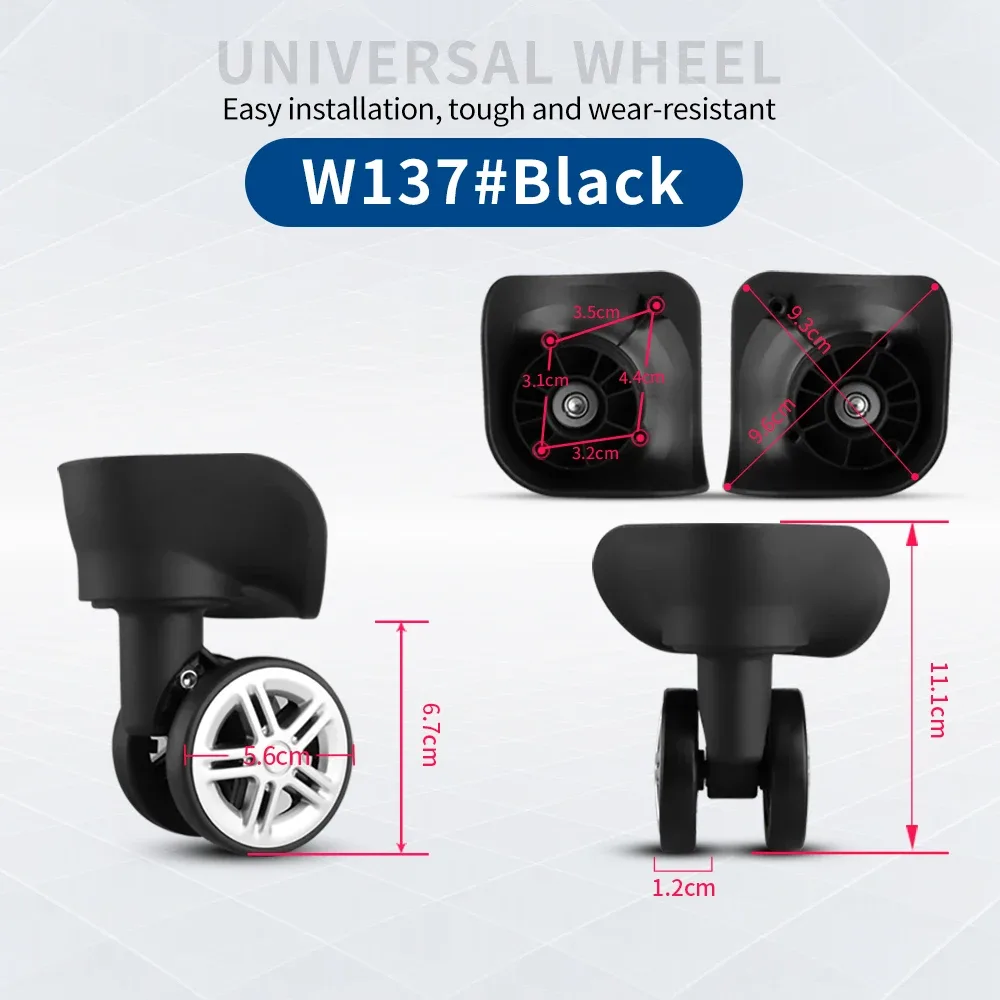 valise à roulettes universelle, accessoires de roue, pièces de rechange pour valise, roue à bagages, entretien universel p