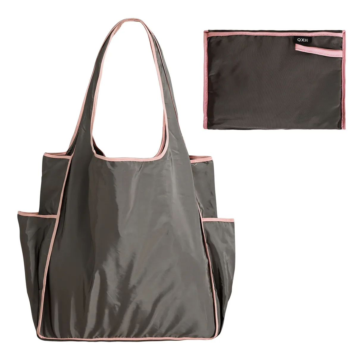 sac de courses portable écologique, sac de rangement de grande capacité, sac à bandoulière étanche, sac de courses pliable pour la plage