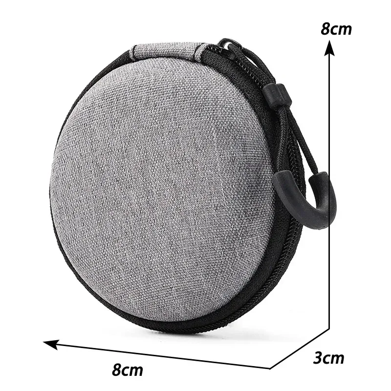 mini sac de rangement gris pour produits numériques, étui de protection antichoc, portable, sauna, téléphone, câble de données usb, chargeur u stick