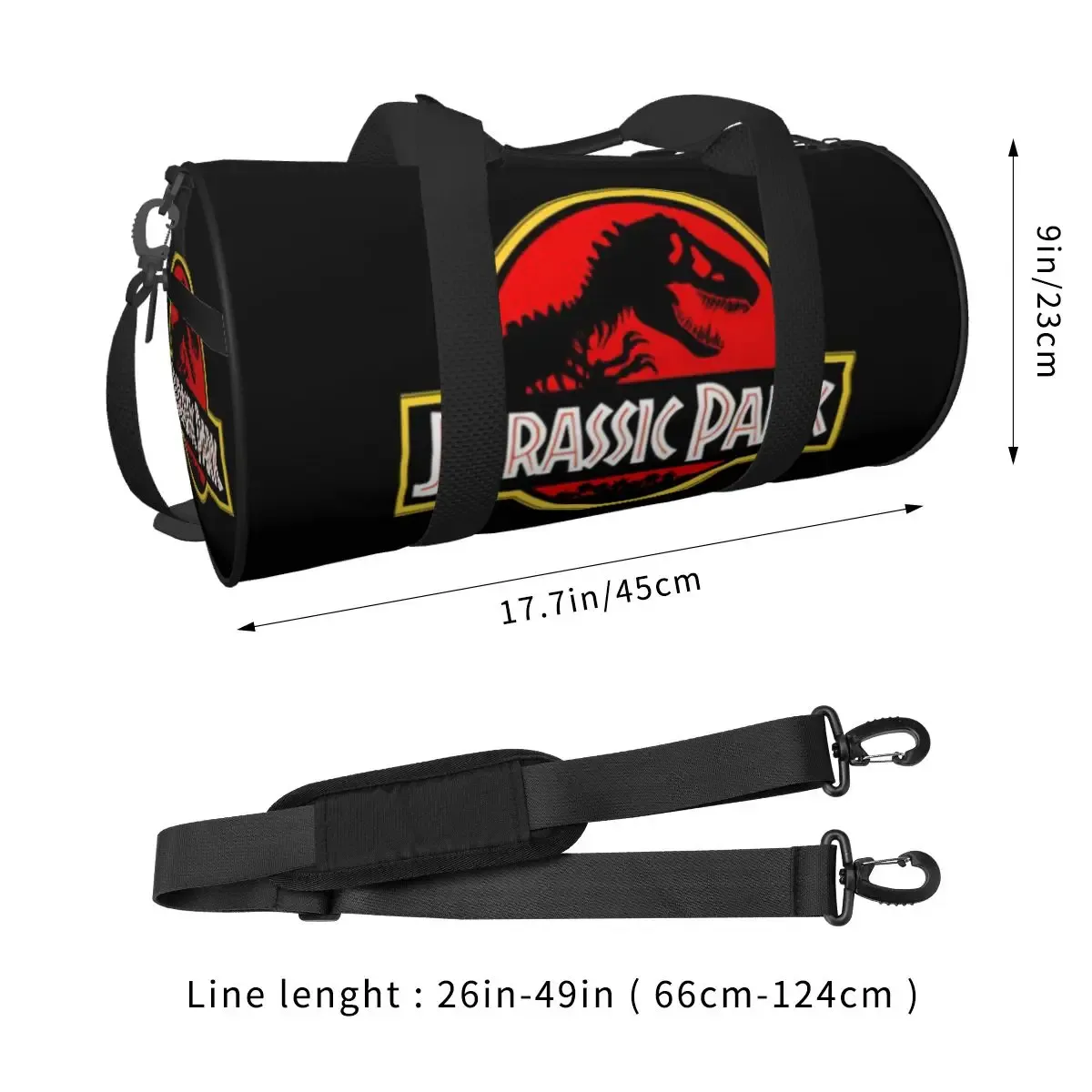 sac de voyage jurassic park en promotion – idéal pour les retraités et les voyages à l'hôpital