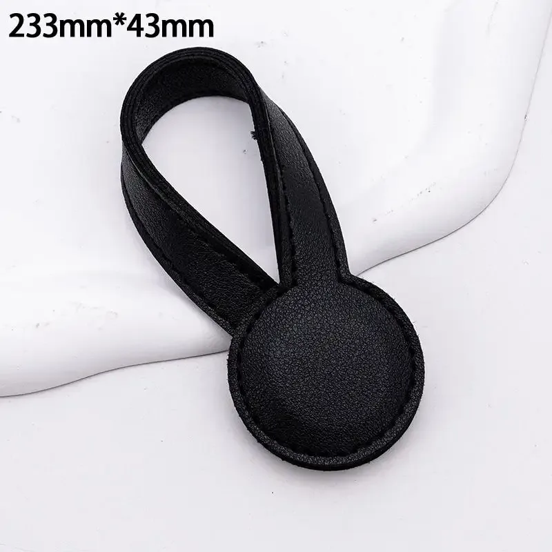 clip magnétique multifonctionnel en cuir pu pour chapeau, clip organisateur rond à aimant puissant, accessoire de sac de voyage