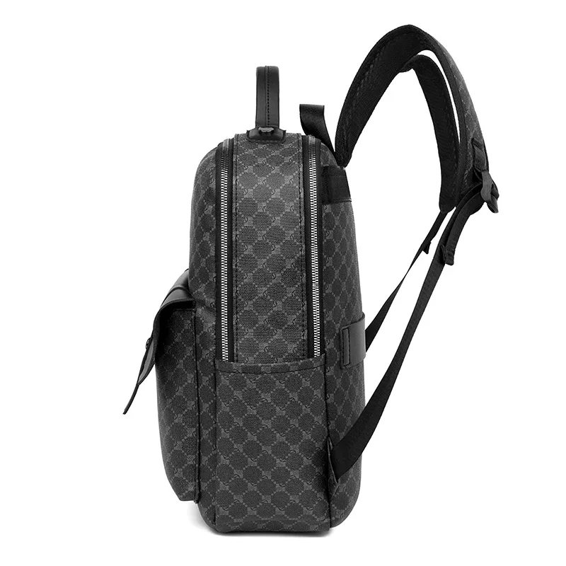 sacs à dos de luxe pour hommes, sac d'ordinateur de grande capacité de haute qualité, sac à bandoulière étanche en pu, sac d'école de style vintage