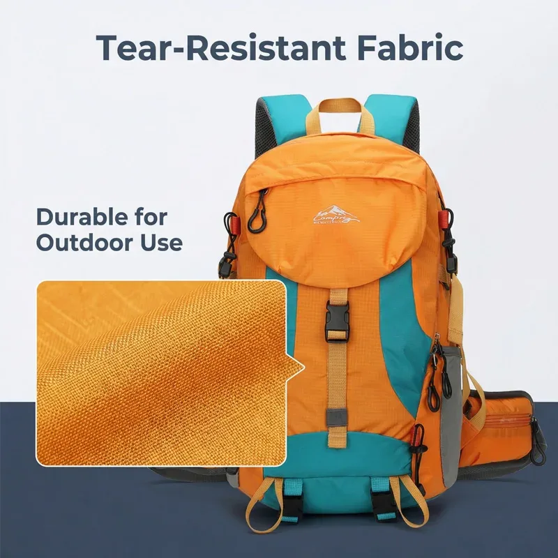sac à dos de randonnée de 30 litres, sac à dos de camping, léger et durable, adapté à la randonnée (avec housse de pluie)